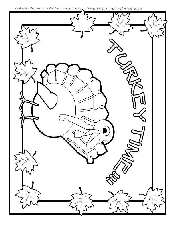 turkey placement freebie, coloring page, printable