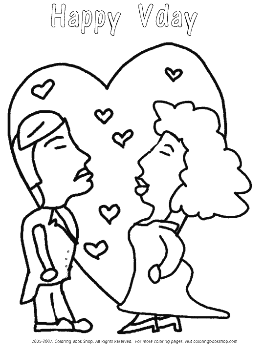 v is for valentine coloring pages - photo #33