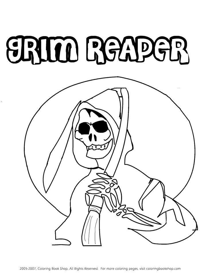 Grim Reaper Coloring Pages 6