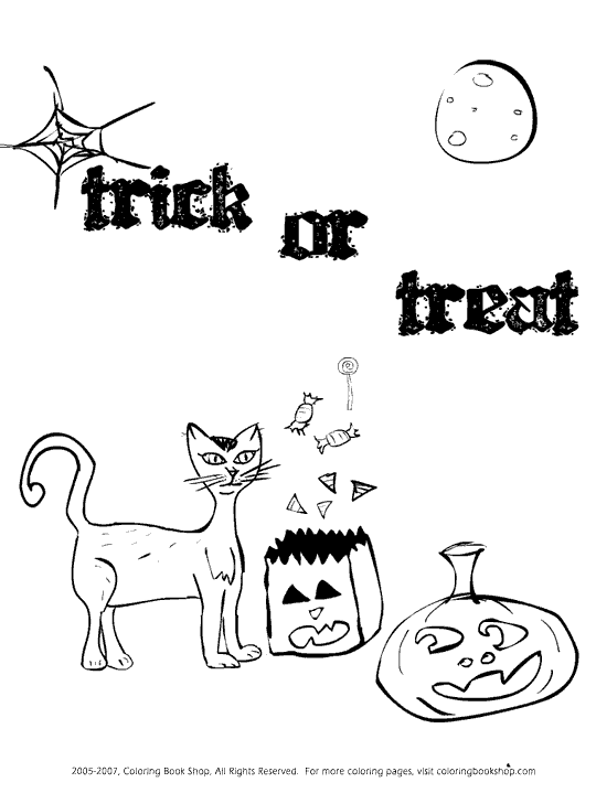 halloween coloring page